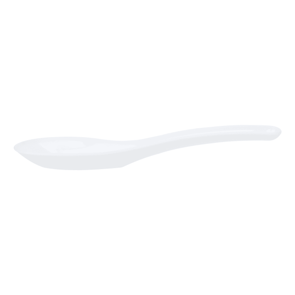 [1,000 ct] Med-Heavy Weight Asian Soup Spoon, White