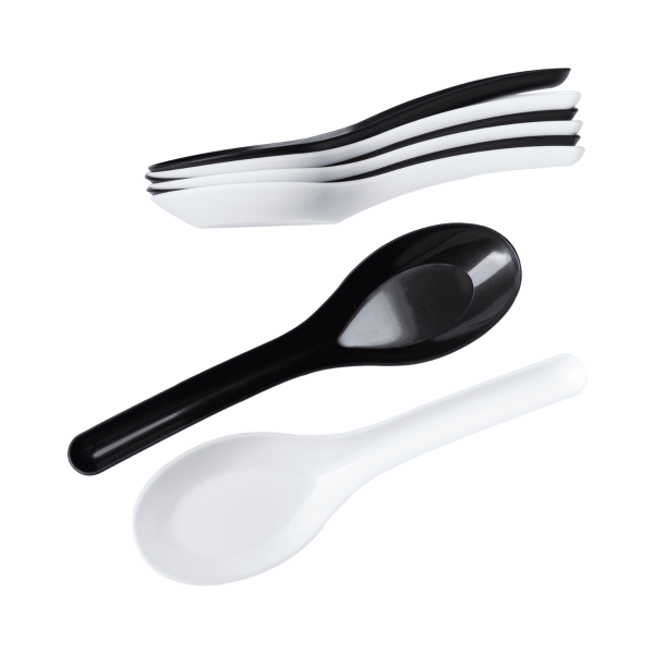 [1,000 ct] Med-Heavy Weight Asian Soup Spoon, White