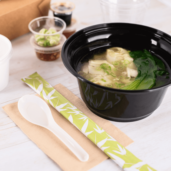 [1,000 ct] Med-Heavy Weight Asian Soup Spoon, White