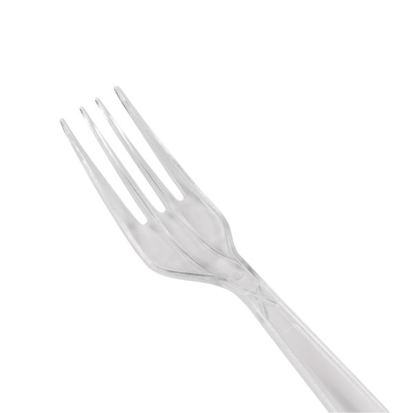 [1,000 ct] PS Plastic Extra Heavy Weight Fork, Clear