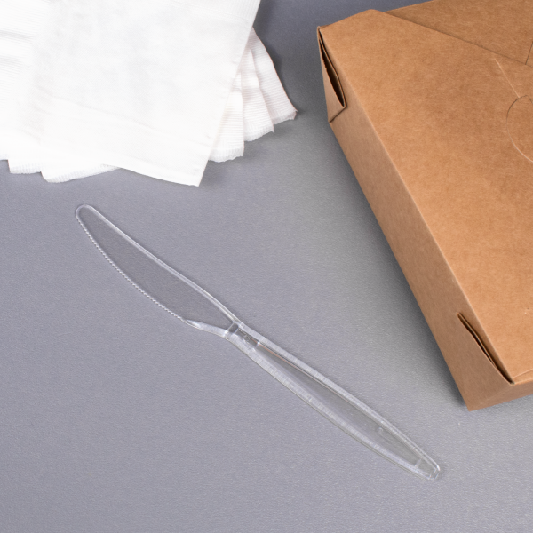 [1,000 ct] PS Plastic Extra Heavy Weight Knives, Clear