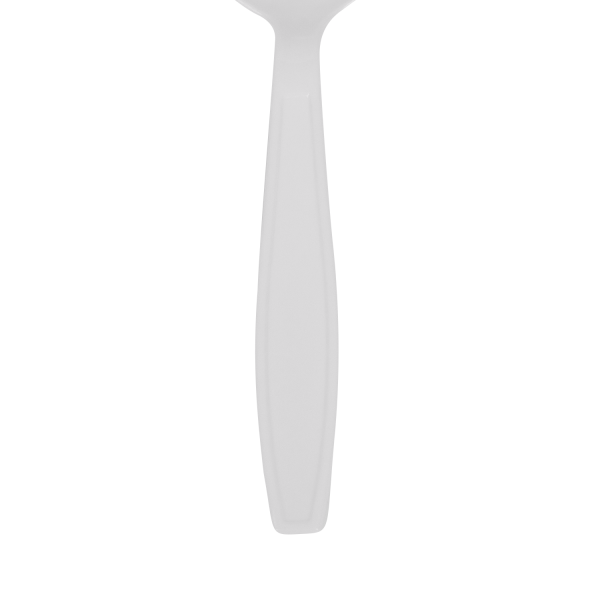[1,000 ct] PS Plastic Extra Heavy Weight Soup Spoons, White