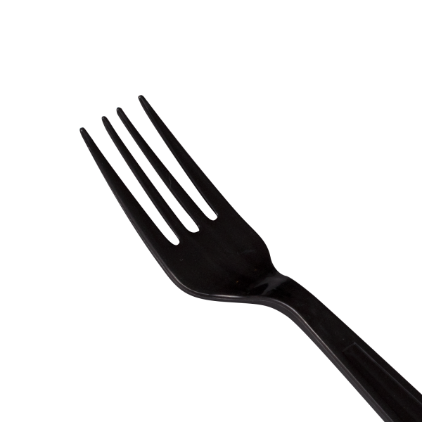 [1,000 ct] PP Plastic Extra Heavy Weight Forks, Black