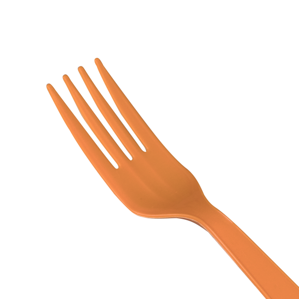 [1,000 ct] PP Plastic Extra Heavy Weight Forks, Orange