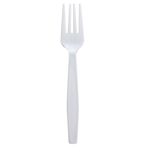 [1,000 ct] PP Plastic Extra Heavy Weight Forks, White