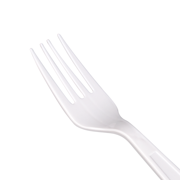 [1,000 ct] PP Plastic Extra Heavy Weight Forks, White