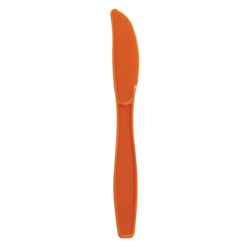 [1,000 ct] PP Plastic Extra Heavy Weight Knives, Orange