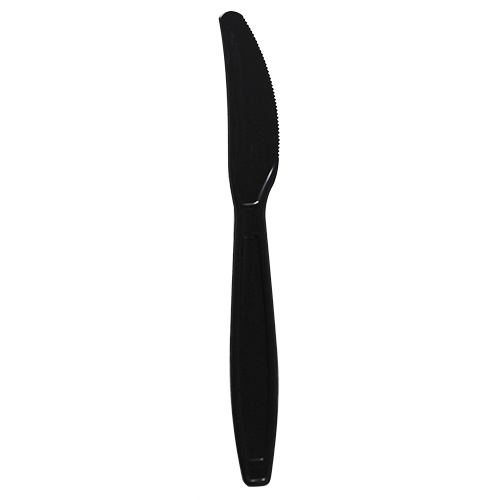 [1,000 ct] PP Plastic Extra Heavy Weight Knives, Black