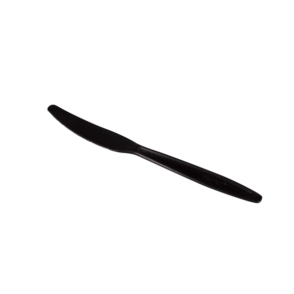 [1,000 ct] PP Plastic Extra Heavy Weight Knives, Black