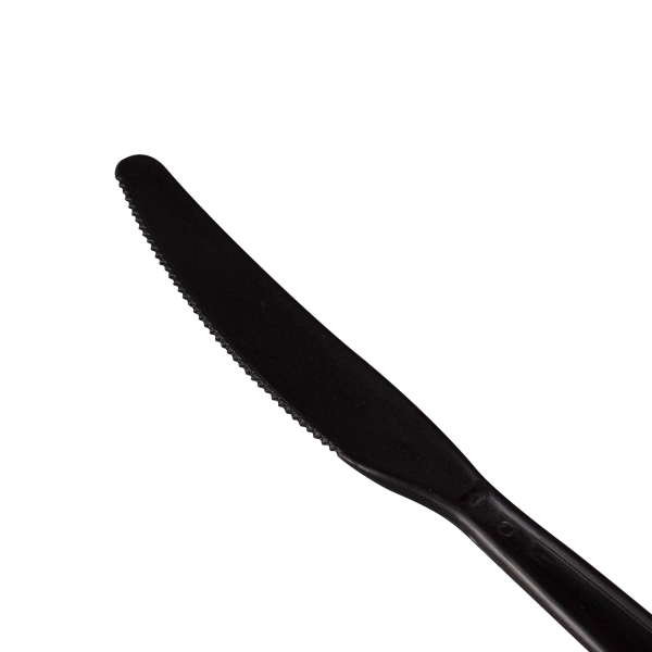 [1,000 ct] PP Plastic Extra Heavy Weight Knives, Black