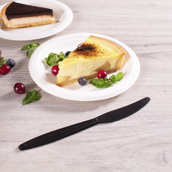 [1,000 ct] PP Plastic Extra Heavy Weight Knives, Black