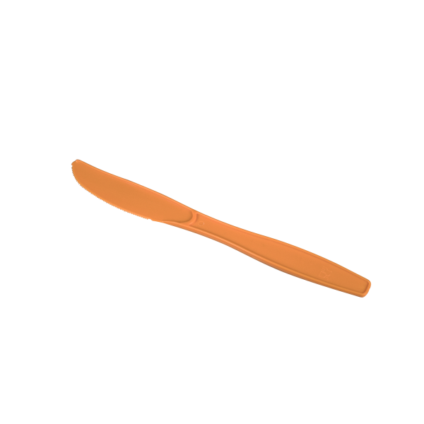 [1,000 ct] PP Plastic Extra Heavy Weight Knives, Orange