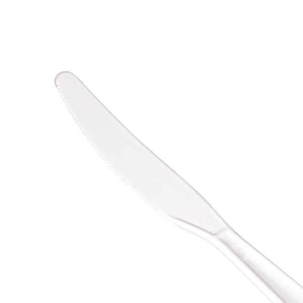 [1,000 ct] PP Plastic Extra Heavy Weight Knives, White