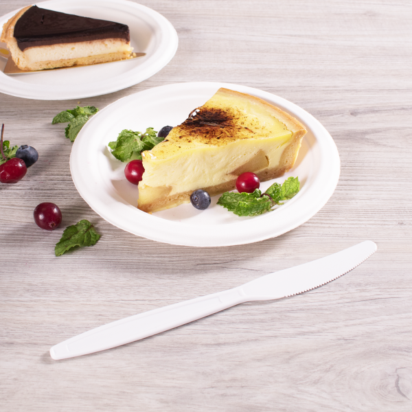 [1,000 ct] PP Plastic Extra Heavy Weight Knives, White