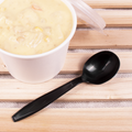 [1,000 ct] PP Plastic Extra Heavy Weight Soup Spoons, Black