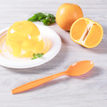 [1,000 ct] PP Plastic Extra Heavy Weight Tea Spoons, Orange