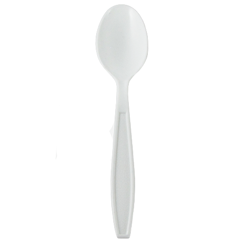 [1,000 ct] PP Plastic Extra Heavy Weight Tea Spoons, White