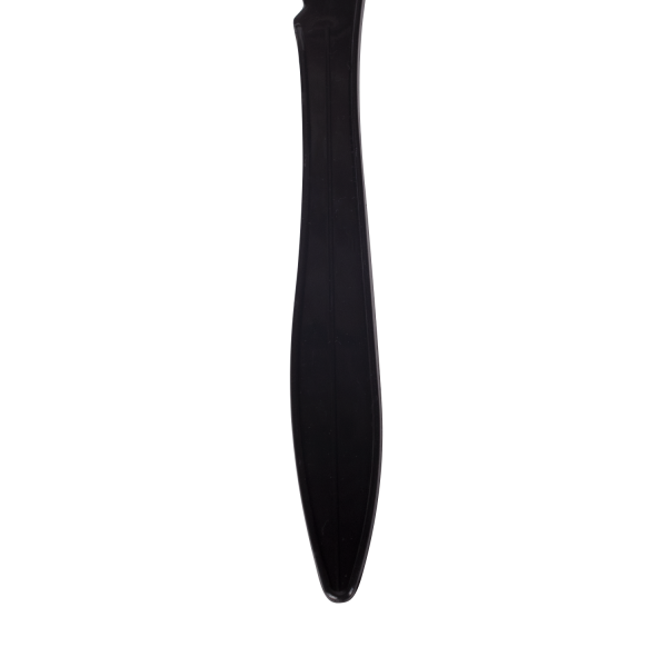 [1,000 ct] PS Plastic Medium Weight Knives Bulk Box, Black