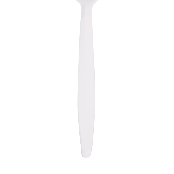 [1,000 ct] PS Plastic Medium Weight Soup Spoons Bulk Box, White