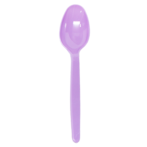 [1,000 ct] PS Plastic Heavy Weight Tea Spoons, Purple