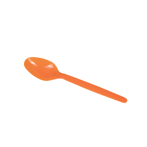 [1,000 ct] PS Plastic Heavy Weight Tea Spoons, Orange