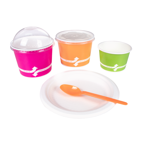 [1,000 ct] PS Plastic Heavy Weight Tea Spoons, Orange