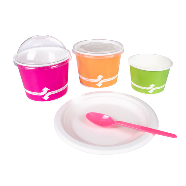 [1,000 ct] PS Plastic Heavy Weight Tea Spoons, Pink