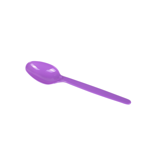 [1,000 ct] PS Plastic Heavy Weight Tea Spoons, Purple