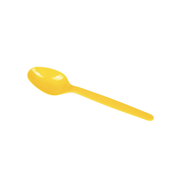 [1,000 ct] PS Plastic Heavy Weight Tea Spoons, Yellow