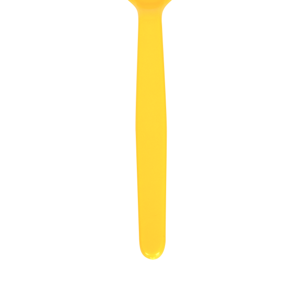 [1,000 ct] PS Plastic Heavy Weight Tea Spoons, Yellow