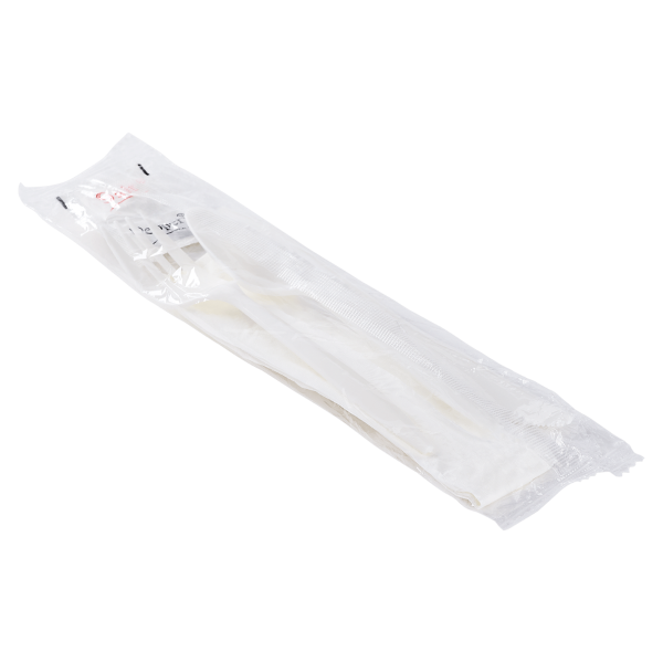 [250 sets] PP Plastic Medium Weight Cutlery Kits with Salt and Pepper, White