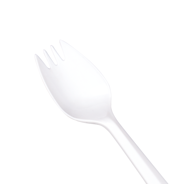 [1,000 ct] PP Plastic Medium Weight Sporks, White