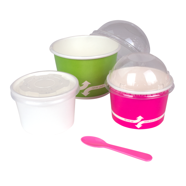 [4,000 ct] PS Plastic Tasting Spoon, Pink