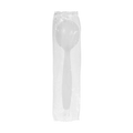 [1,000 ct] PS Plastic Heavy Weight Soup Spoons Wrapped, White