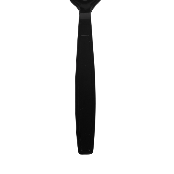[1,000 ct] PS Plastic Extra Heavy Weight Tea Spoons Wrapped, Black