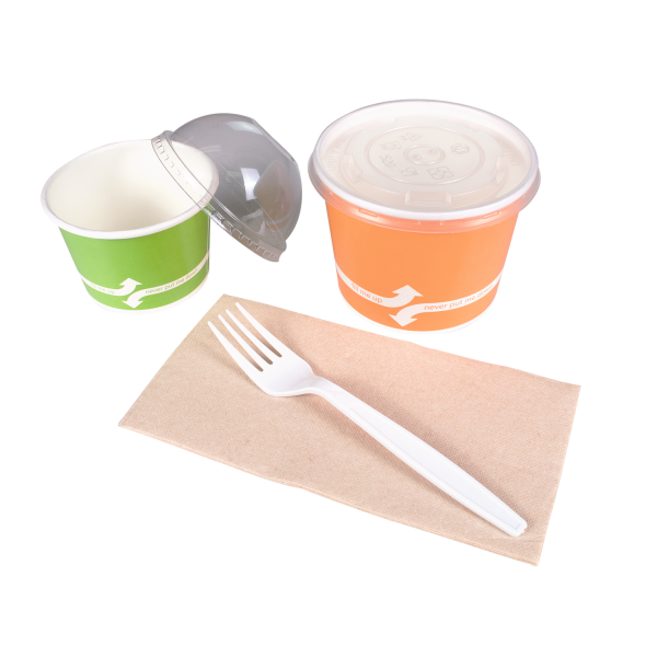 [1,000 ct] PP Plastic Heavy Weight Forks Wrapped, White