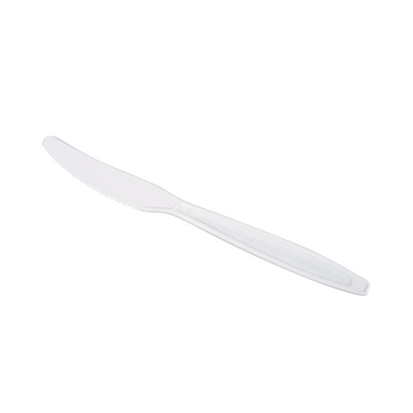 [1,000 ct] PP Plastic Heavy Weight Knives Wrapped, White