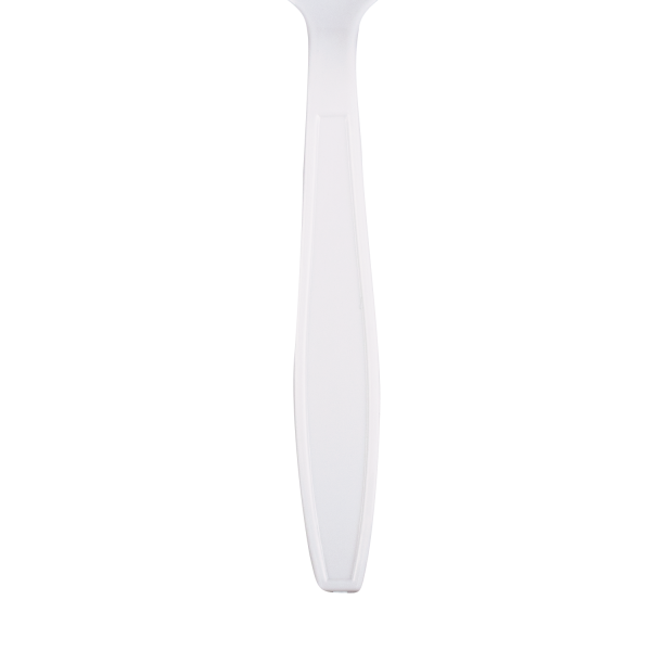 [1,000 ct] PP Plastic Heavy Weight Soup Spoons Wrapped, White