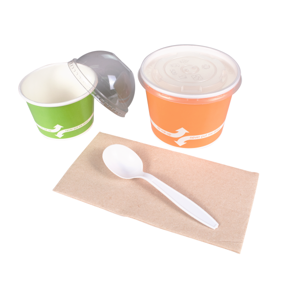 [1,000 ct] PP Plastic Heavy Weight Soup Spoons Wrapped, White