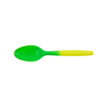 [1,000 ct] PP Plastic Medium Weight Color Changing Tea Spoons, Yellow to Green