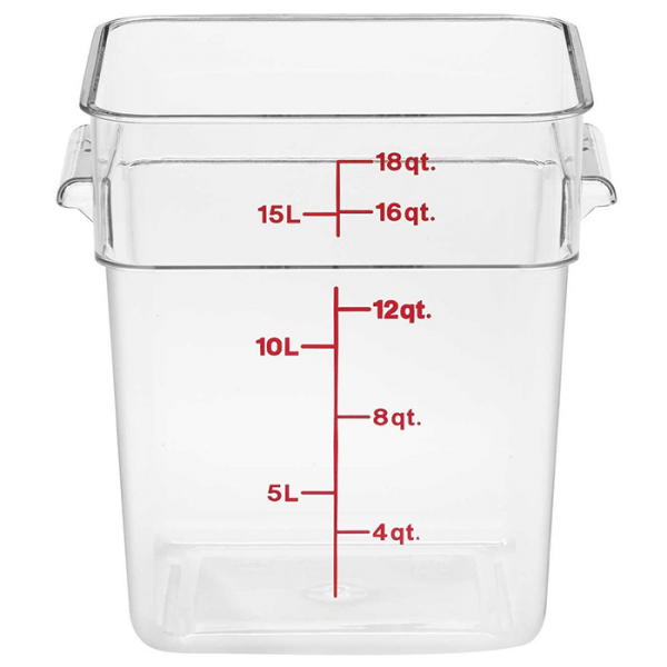 Cambro CamSquare 18qt Square Container